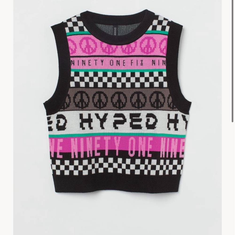 H&M‎ ~Jacquard-Knit Sweater Vest